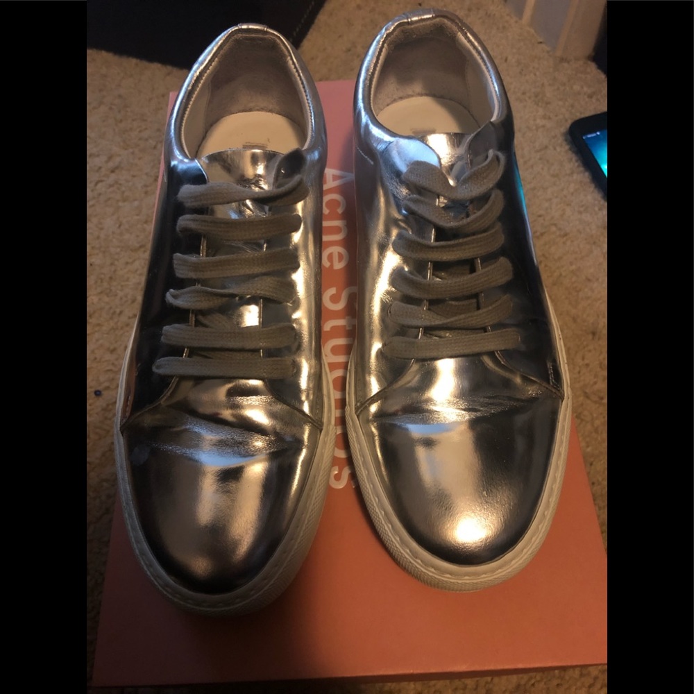 Acne “Adriana” metallic.